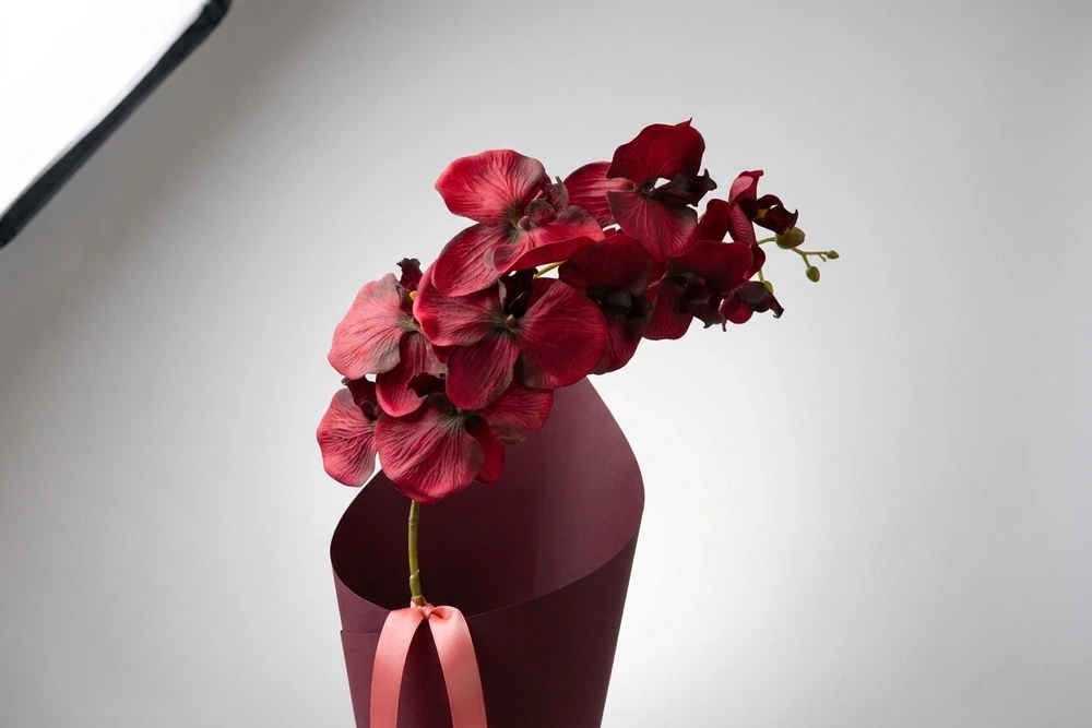 Orquídea Vermelha Atificial