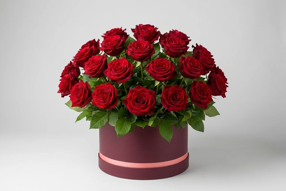 Arranjo com Rosas Vermelhas-Amor Eterno
