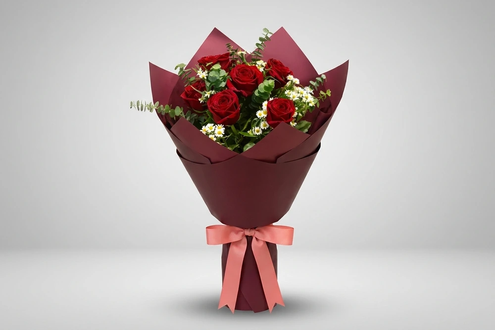 Buquê de Rosas colombianas com Design Exclusivo