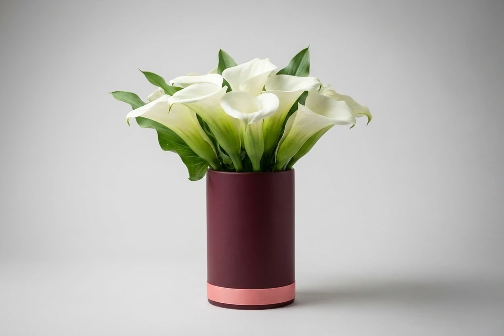 Copo-de-Leite com Vaso de Porcelana