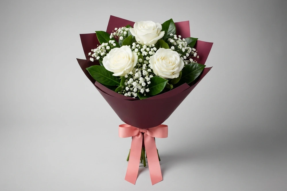 Buquês de Rosas colombianas Branca