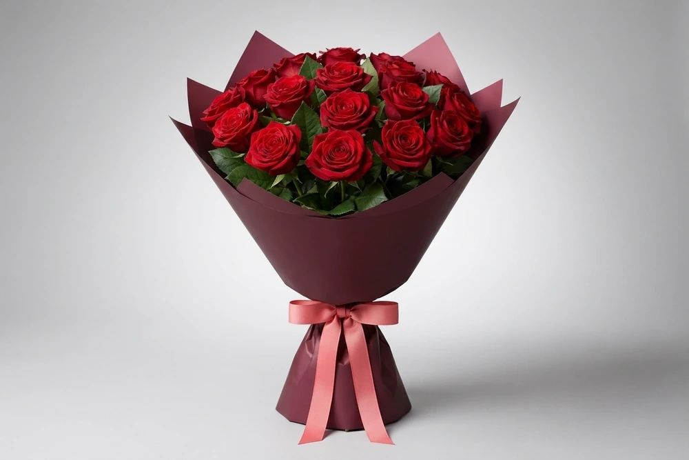 Buquê de 18 rosas colombianas