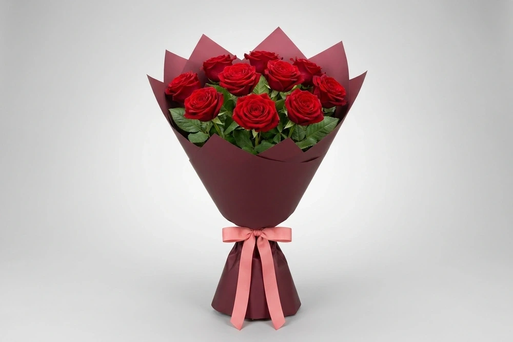 Buquê de Rosas Colombianas com 12 botões