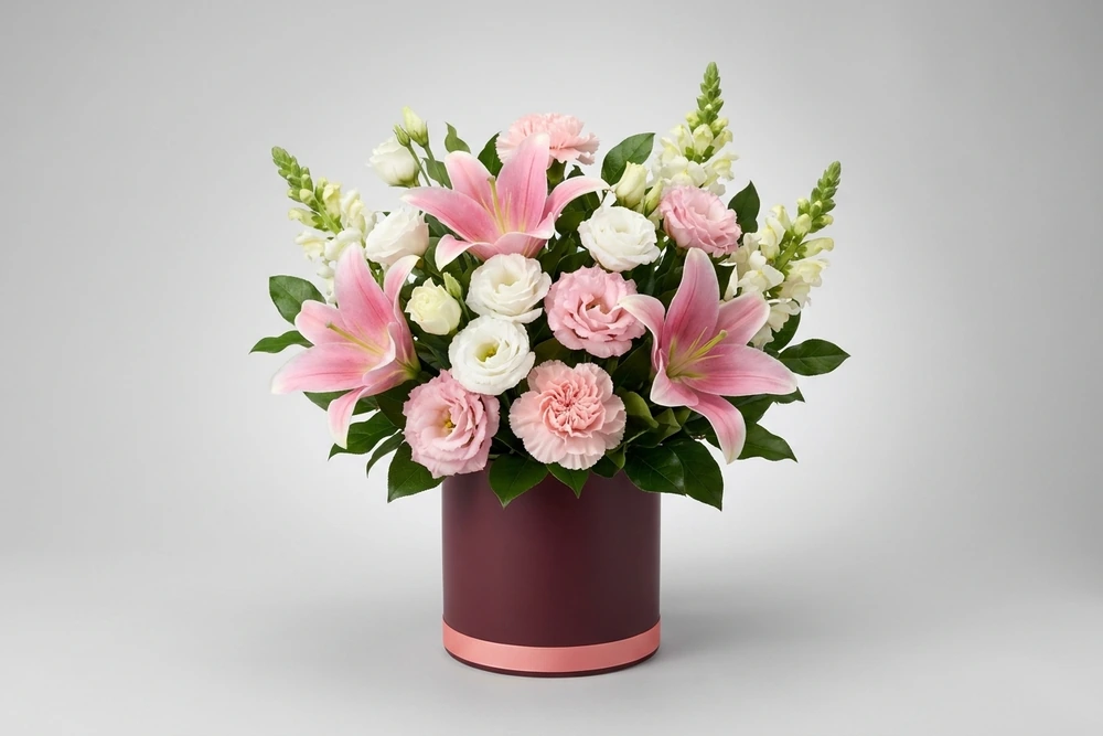 Arranjo de Lírios e Flores Delicadas - Sofisticação e Beleza