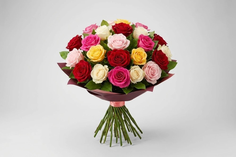 Abraços de Cores com 36 Rosas Combianas