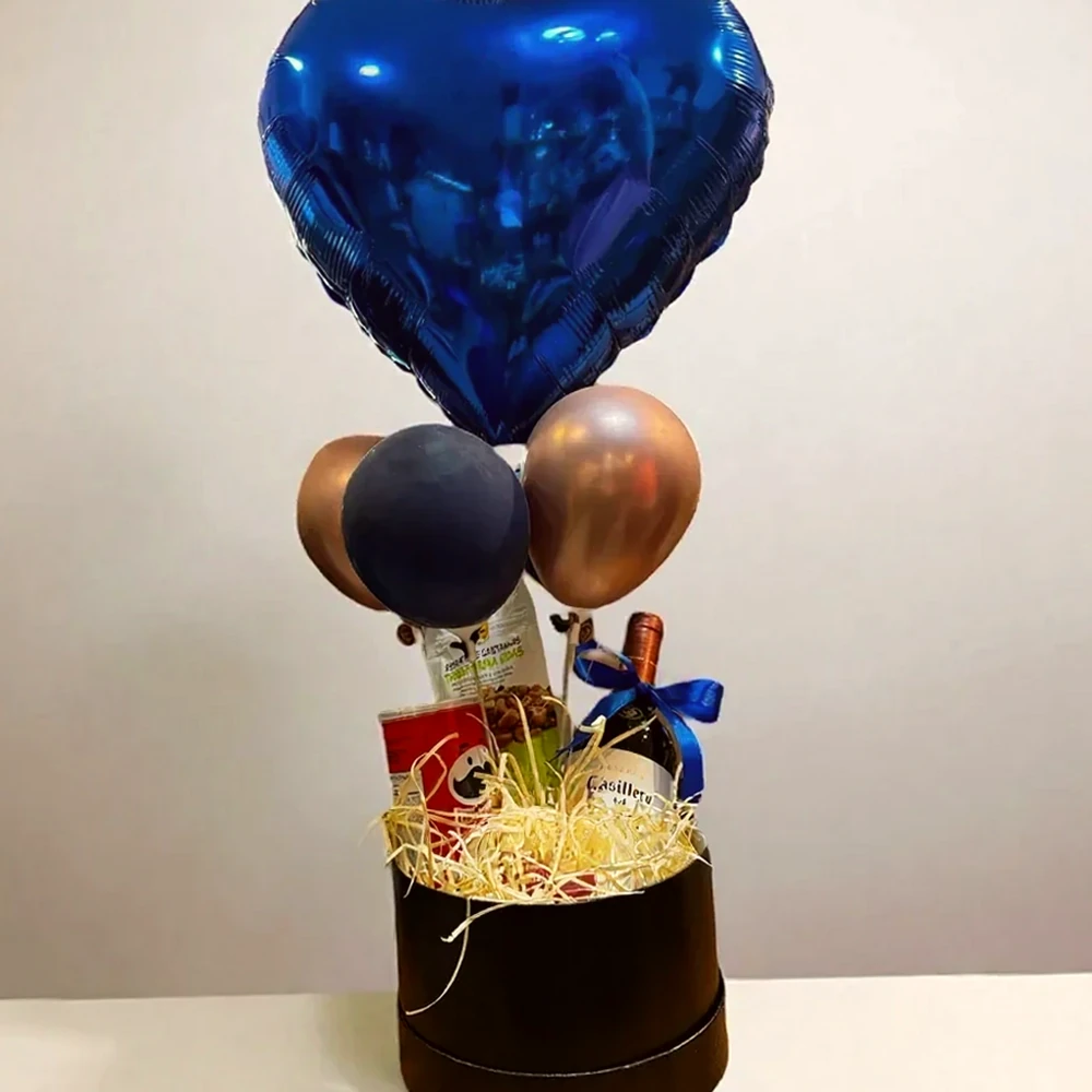 Presente Exclusivo para o Pai – Caixa Luxuosa com Vinho Casillero del Diablo e Delícias Gourmet